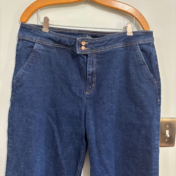 Boden The Camberwell cropped High Rise Wide Leg Jeans Size 14 - Picture 6 of 12